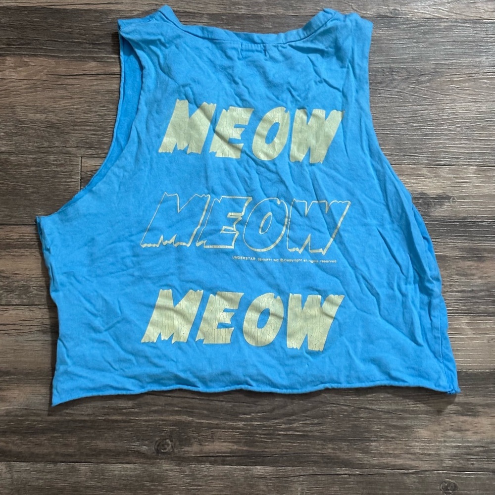 Blue Cat Tank Top - Picture 2 of 2